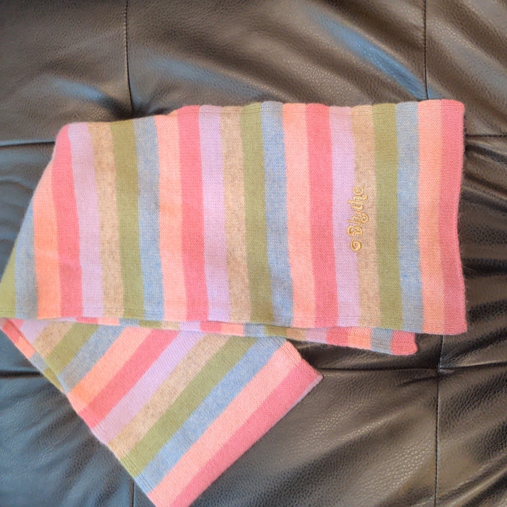 Blythe multicolour striped scarf